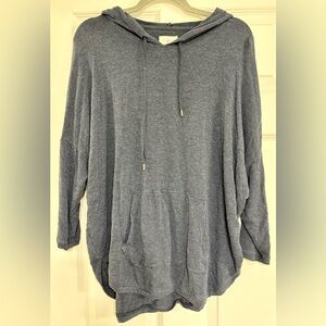Lou & Grey Heathered Blue Women's Hoodie